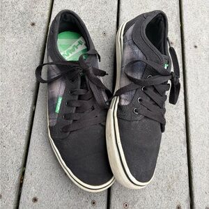 Tony Hawk Men’s Black / Gray Plaid Sneakers Size 10.5